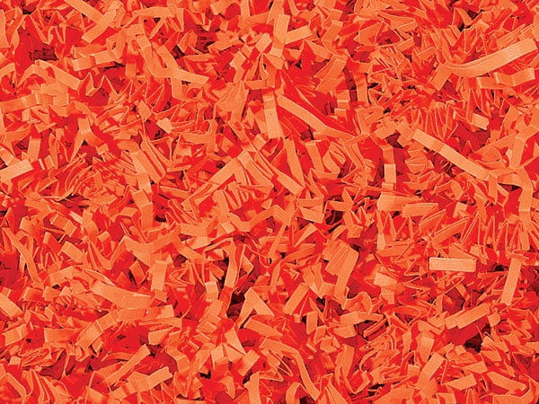 Neon Orange Packaging Shred Orange Shred Crinkle Cut Paper