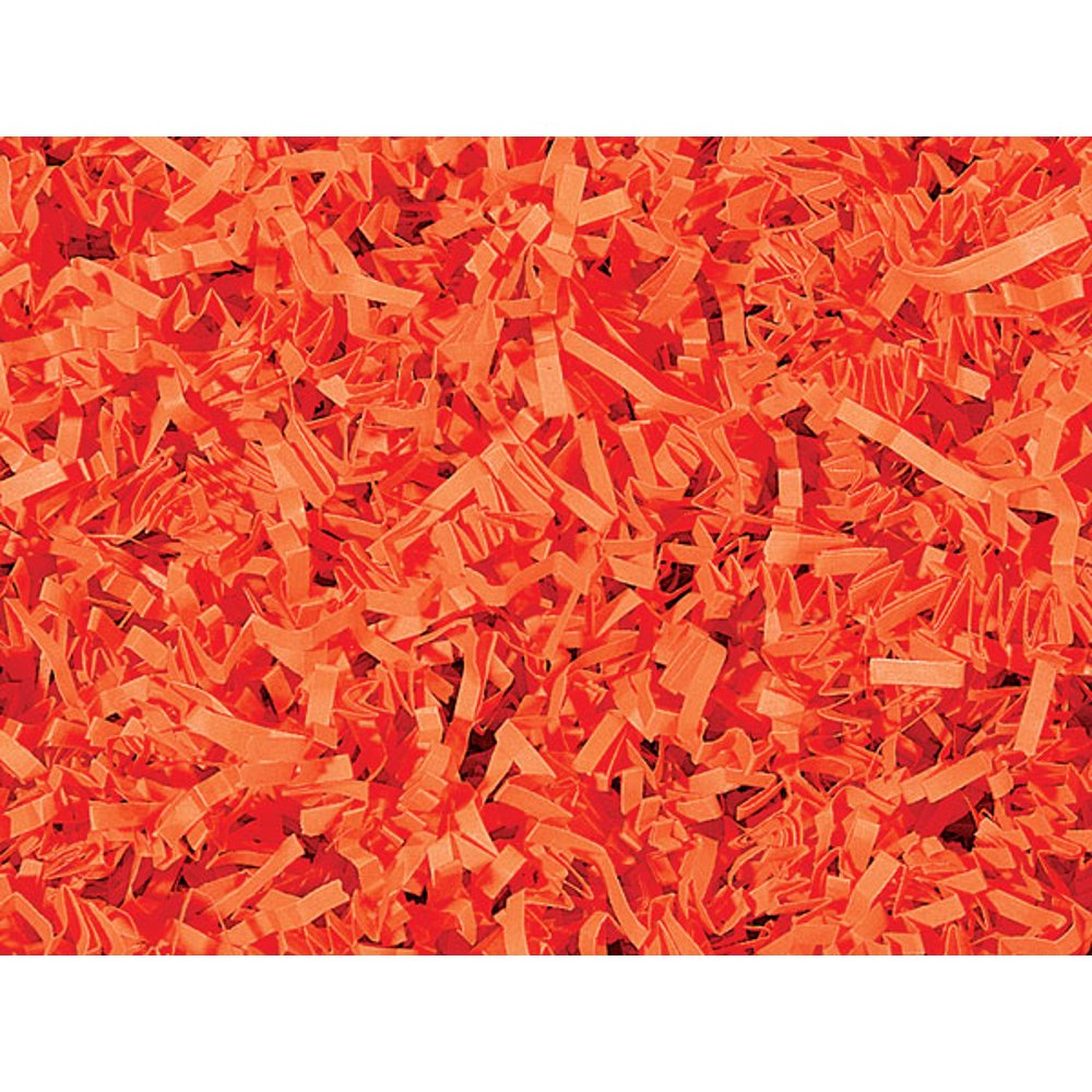 Orange Crinkle Paper Shred