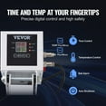 thumbnail image 4 of Heat Press Machine 15x15 for T-Shirts, Sublimation Printer for Heat Transfer Vinyl, Digital Control, Fast Heating, Adjustable Pressure, White, 4 of 11