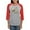 Heather/Red, variant on CafePress - The Sloth Is My Spirit Anima Long Sleeve T Shirt - Womens Baseball Tee