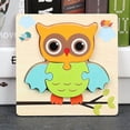 thumbnail image 1 of Wooden Jigsaw Puzzles For Toddlers Animal Puzzle Jigsaw Set Early Learning Baby Kids Educational Toys Gifts, 1 of 5