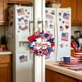 thumbnail image 7 of Memorial Day Saving!4th of July Decorations, Independence Day Wooden Front Door Welcome Star Wreath Round Wooden Independence Day Patriotic Door Pendant, 7 of 7
