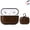 Brown, variant on Airpods Pro Case Leather Full Body Protective Case Cover for Apple AirPods Pro Charging Case with Clip Hook, Brown