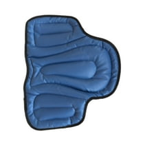 figatia Horse Riding Saddle Pad PU Leather and Sponge Thickened Equestrian Equipment Blue