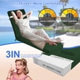 thumbnail image 2 of 72×21×3in Outdoor Chaise Lounge Cushions, Replacement Patio Chair Cushion With Headres, Waterproof Sun Lounger Cushions（4pcs Ink green）, 2 of 6