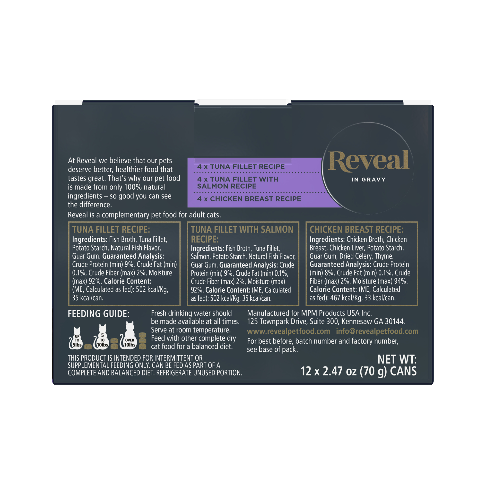 Reveal Natural Wet Cat Food, Fish and Chicken Variety Pack photo 8