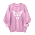 thumbnail image 2 of Busydd Breast Cancer Awareness Sweatshirt for Women Fashion Crewneck Pullover Tops Casual Loose Comfy Long Sleeve Tops for Women, 2 of 4