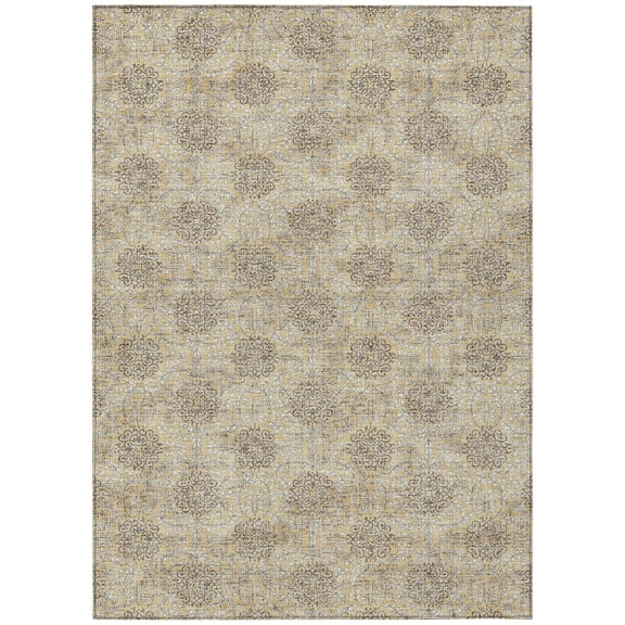 Dalyn Rugs Machine Washable Indoor/Outdoor Chantille Gold 2'6" x 3'10" Rug