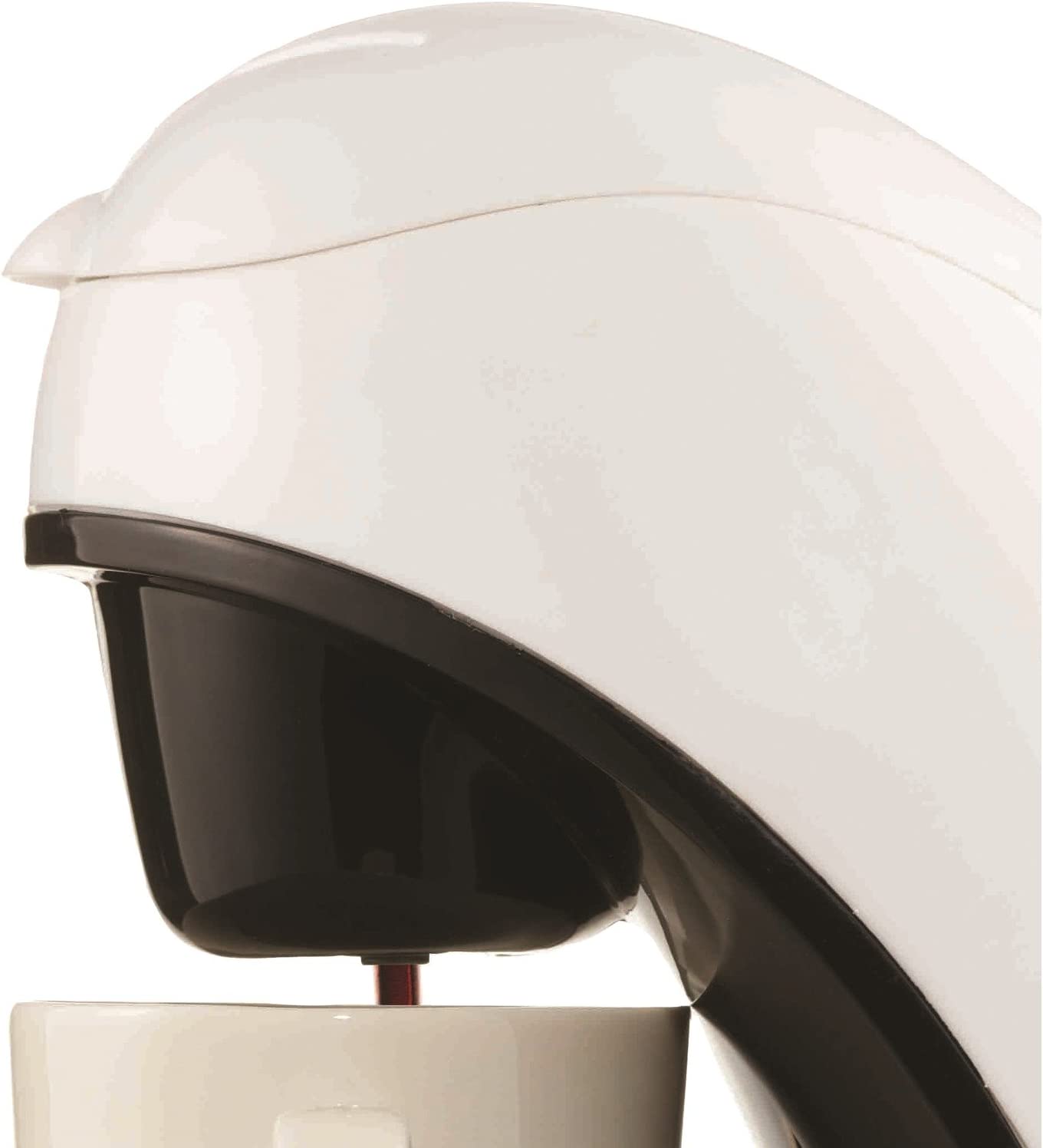 Brentwood TS-112W Coffee Maker with Ceramic Mug, Single Serve, White