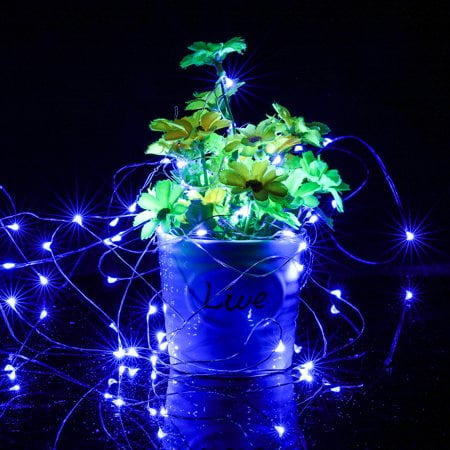 Kohree Fairy String Lights Battery Operated Waterproof 50 LED Blue String Lights 16.4FT with Remove Control 2 Set Kohree Fairy String Lights Battery Operated Waterproof 50 LED Blue String Lights 16.4FT with Remove Control 2 Set