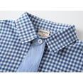 thumbnail image 3 of Emy Dola Toddler Boy Button Down T-Shirts Summer Short Sleeve School-Themed Plaid Dress Tops with Tie，2-8 Years, 3 of 10
