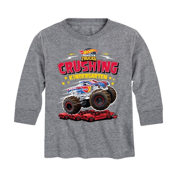 Hot Wheels - Crushing Kindergarten - Youth Long Sleeve Graphic T-Shirt