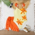 thumbnail image 4 of Trajes de baño para mujer, trajes de baño para niñas y niñas, sin mangas, con cuello redondo y estampado, traje de baño de verano con protección solar, traje de baño de poliéster para niñas., 4 of 9