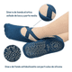 thumbnail image 3 of Calcetines De Yoga Bloosom Danza Pilates Antiderrapantes 5 Pares Multicolores, 3 of 4