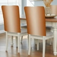 thumbnail image 2 of Burnt Orange Chair Back Covers Set of 4, Ombre Solid Color Gradient Modern Art Stretch Dining Chair Back Slipcovers Removable Seat Cover for Kitchen Restaurant Hotel Cafe, 2 of 9