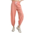 thumbnail image 2 of Women'S Hiking Sweatpants Fast Drying Drawstring Outdoor Travel and Yoga Fitness Trousers. Peony Pink M, 2 of 8
