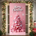 thumbnail image 3 of Christmas Tree Design Christmas Banner Gold Ornaments Merry Christmas Banner Gift Boxes Snowflakes Xmas Banner for Christmas Party Home Decoration Indoor Celebration, 3 of 9