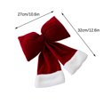 thumbnail image 2 of DefiDgd Christmas Bow Decorations,Velvet Flocked Bows,Xmas Ribbon Bow Ornaments for Home Christmas Tree Wreath Garland Party Decoration Gift Wrapping(Large), 2 of 4