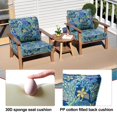 thumbnail image 5 of Pellebant 25x24 Inch Outdoor Cushions for Patio Furniture Water Resistant Patio Chair Cushions 2-Year Fade Resistant Deep Seat Cushions, Replacement Cushions for Outdoor Furniture,BLue Flower, 5 of 7