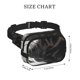 thumbnail image 4 of Fotbe Black And White Boston Terrier Cangurera Cuadrada con Estampado de Doble Capa, Bolsa de Cintura Ajustable Mini para Hombres y Mujeres, 4 of 9