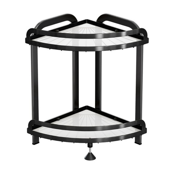 Clearance!3-Tier Rustproof Shower Organizer Corner-Standing Corner Caddy with Adhesives for Bathroom Storage,Soap & Shelves