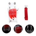 thumbnail image 1 of HEALEEP Hair Tool Waist Bag Red PVC Portability for Outdoor Activities 1Set, 1 of 8