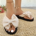 thumbnail image 5 of 2026 Women's 3D Floral Sandals Dressy Flatform Thongs Flip Flops Summer Beach Vacation Fashion Casual Flip Flops Elegant Flower Slippers (Male,White2), 5 of 6
