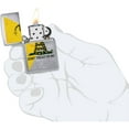 thumbnail image 5 of Zippo Dont Tread On Me Gadsden Flag Design Brushed Chrome Pocket Lighter, 5 of 7