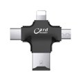 thumbnail image 2 of 5-in-1 TF Micro SD Card Adapter External Storage Memory Expansion Helper with Type-C, Micro USB, USB 2.0, and Lightning Connector for iPhone/iPad/Android/Mac/PC., 2 of 4