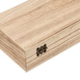 thumbnail image 4 of ZOENHOU 10pcs 8 x 4 x 2 Inch Wooden Boxes, Wooden Box with Hinged Lid, Unfinished Wood Box for DIY Craft, Storage, Gift, 4 of 6