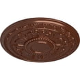 thumbnail image 3 of 30 5/8"OD x 2 1/2"P Tellson Ceiling Medallion (Fits Canopies up to 6 3/4"), Hand-Painted Copper Penny, 3 of 7