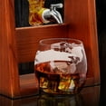 thumbnail image 5 of NutriChef Home Bar Glass Barrel Whiskey Carafe Alcohol Decanter Set w/ Glasses, 5 of 9
