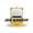 Bling Gold-Small, variant on Black Small Hard Travel Makeup Case with Detachable Lighted Mirror and Adjustable Dividers