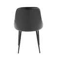 thumbnail image 4 of LumiSource Marcel Dining Chairs, Black, Set Of 2 Chairs, 4 of 7