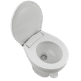 thumbnail image 2 of Thetford RV Toilet Aqua-Magic® VI High, White, with SloClose™ seat and cover - 31835, 2 of 13