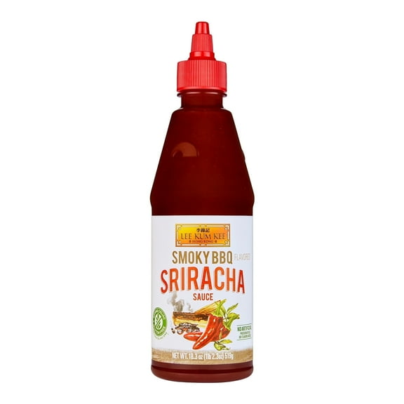 Lee Kum Kee Smoky BBQ Flavored Sriracha Sauce (18.3 oz - 1 pack) Gluten Free | Perfect for Grilling, Marinades, BBQs, Burgers