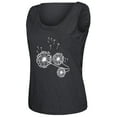 thumbnail image 4 of Women Dandelion Print Vest Round Neck Sleeveless Tank Top, 4 of 4