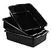 thumbnail image 3 of Qskely Commercial Plastic Bus Box/Tote Box, Black Bus Tub/Wash Basin Tub, Set of 3, 3 of 4