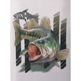 thumbnail image 6 of Fish N Vibe Men's Long Sleeve Performance Fishing Graphic Tee, Grey Cationic Bassed Out, 3XL, 6 of 8
