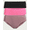 Surf Pink/Sunset Purple/Black Soot, variant on Joyspun Women's Seamless Hipster Panties, 3-Pack, Sizes XS-3XL