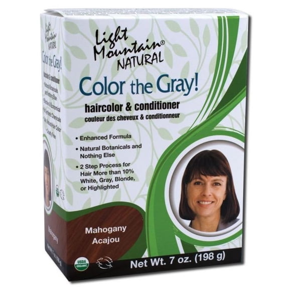 Light Mountain Hair Color, Color the Grey Mahogany, 7 Oz