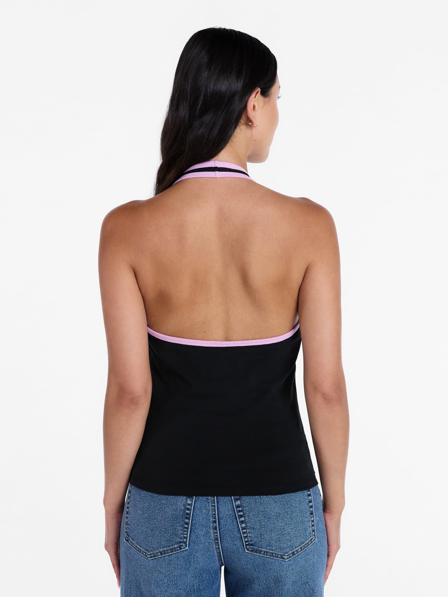 Hello Kitty & Friends Women's Kuromi Graphic Print Halter Top, Sizes XXS-XXL