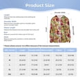 thumbnail image 5 of Cauagu Colored Large Mushrooms and Leaves Print Sun Protection Jacket for Teen,Full-Zipper Long Sleeve Sun Shirts with Pockets UV Hoodie Shirts Outdoor Athletic Jacket-Large, 5 of 7