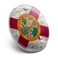 thumbnail image 2 of Rustic Florida State Flag Distressed USA Metal 1.1" Tie Tack Hat Lapel Pin Pinback, 2 of 4