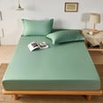 thumbnail image 5 of Lirex Twin XL Size Fitted Sheet, 100% Cotton, 300 Thread Count, Light Green, 5 of 8