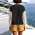 thumbnail image 3 of LckLvx Women's Sweatshirt Ruffle Long Sleeve Button Up Patchwork Tops Fall Travel Outfits, 3 of 6