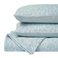 thumbnail image 2 of Superior Vineyard Cotton Blend Matelasse Coverlet, King, Sky Blue, 2 of 9