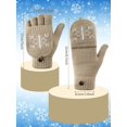 thumbnail image 3 of Guantes sin dedos Sintege para mujer, tejidos de lana de invierno, 4 unidades, 3 of 7