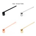 thumbnail image 2 of Stainless Steel Candle Snuffer Portable Reusable Candles Stopper Washable Hand Held Long Handle Colorful Cover Snuffers Fire Wick Stopper Silver, 2 of 8