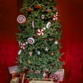 thumbnail image 4 of Hanging Wooden Red Delivery Truck Garland Xmas Tree Ornament Christmas Rustic Holiday Home Decor, 4 of 4